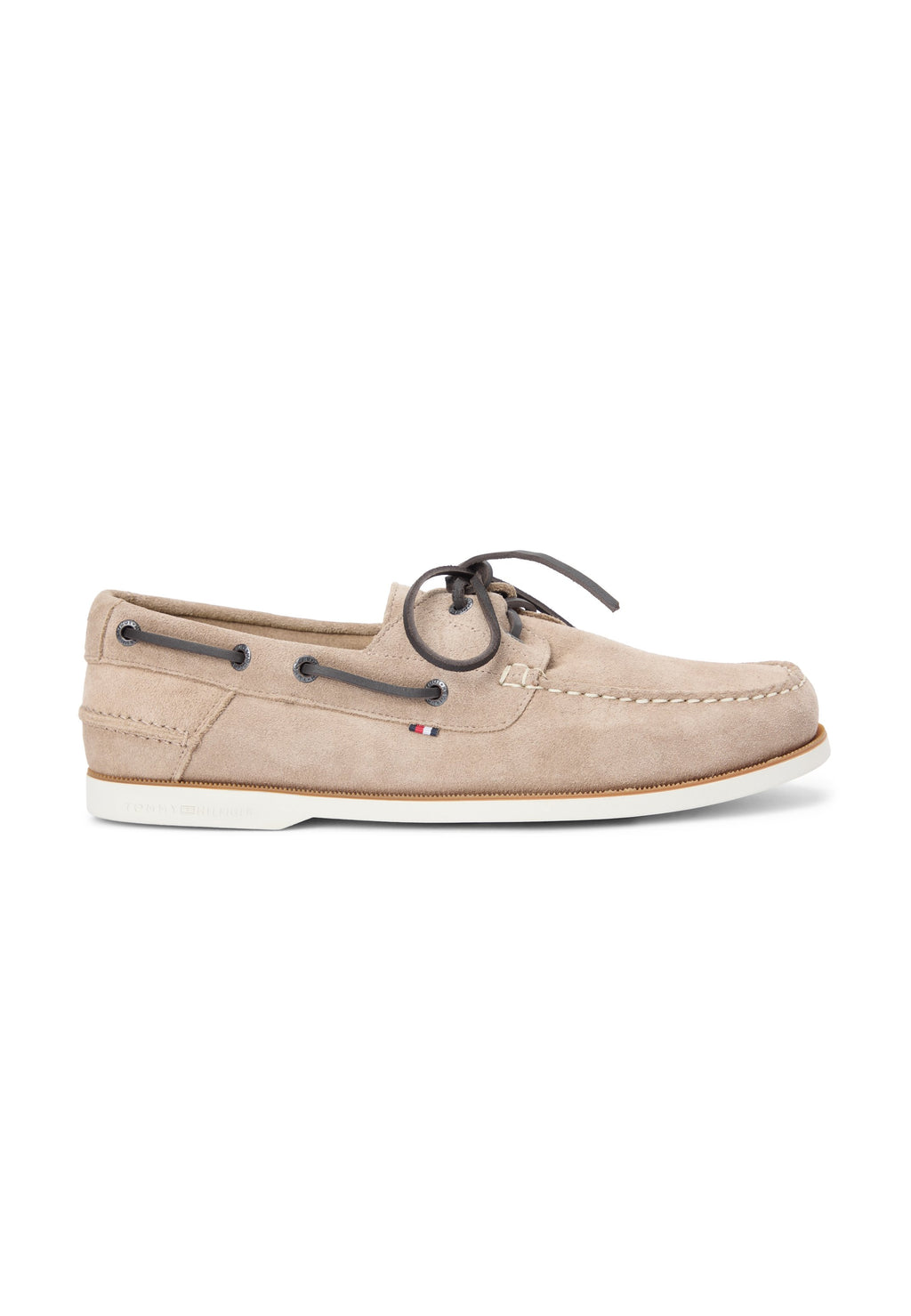 SUEDE BOAT SHOES - Boat shoes - coastal taupe