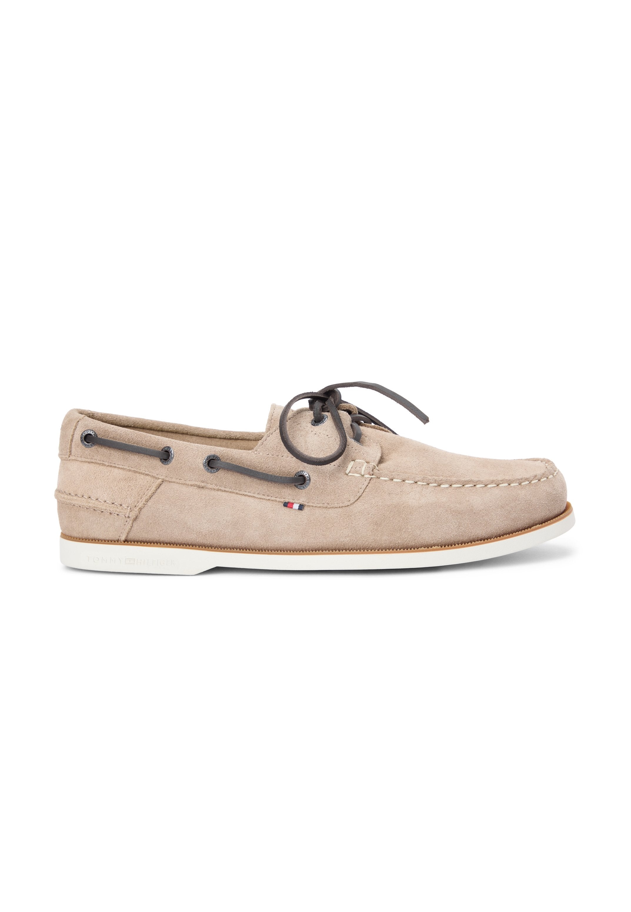 SUEDE BOAT SHOES - Boat shoes - coastal taupe