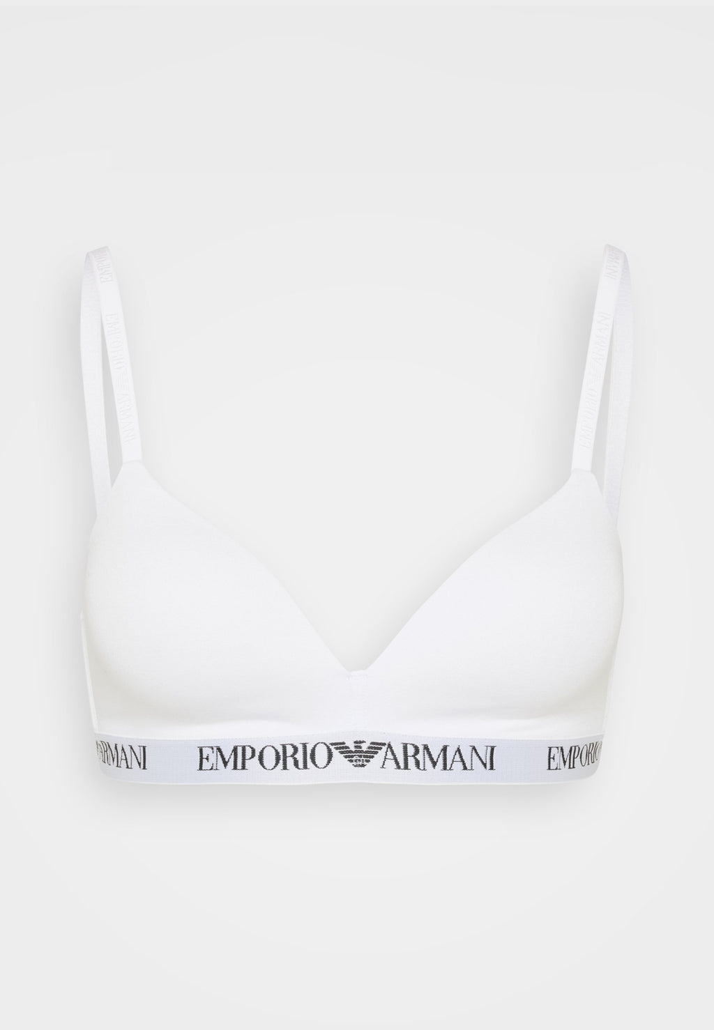 PADDED TRIANGLE BRA - Triangle bra - white