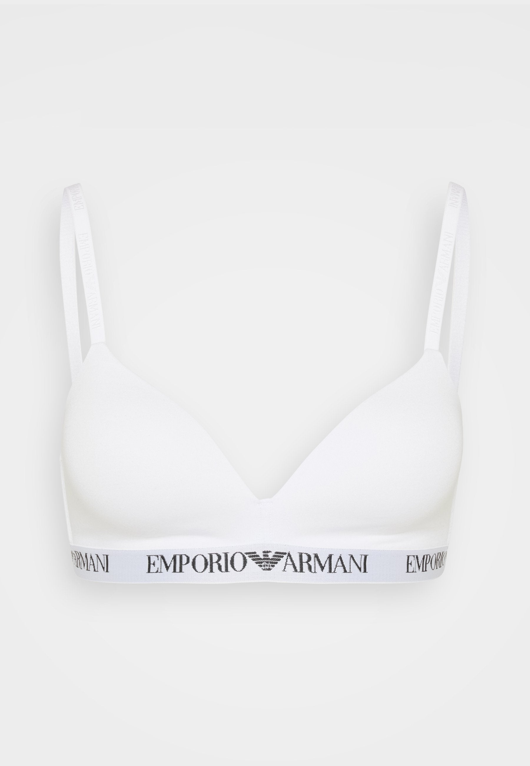 PADDED TRIANGLE BRA - Triangle bra - white
