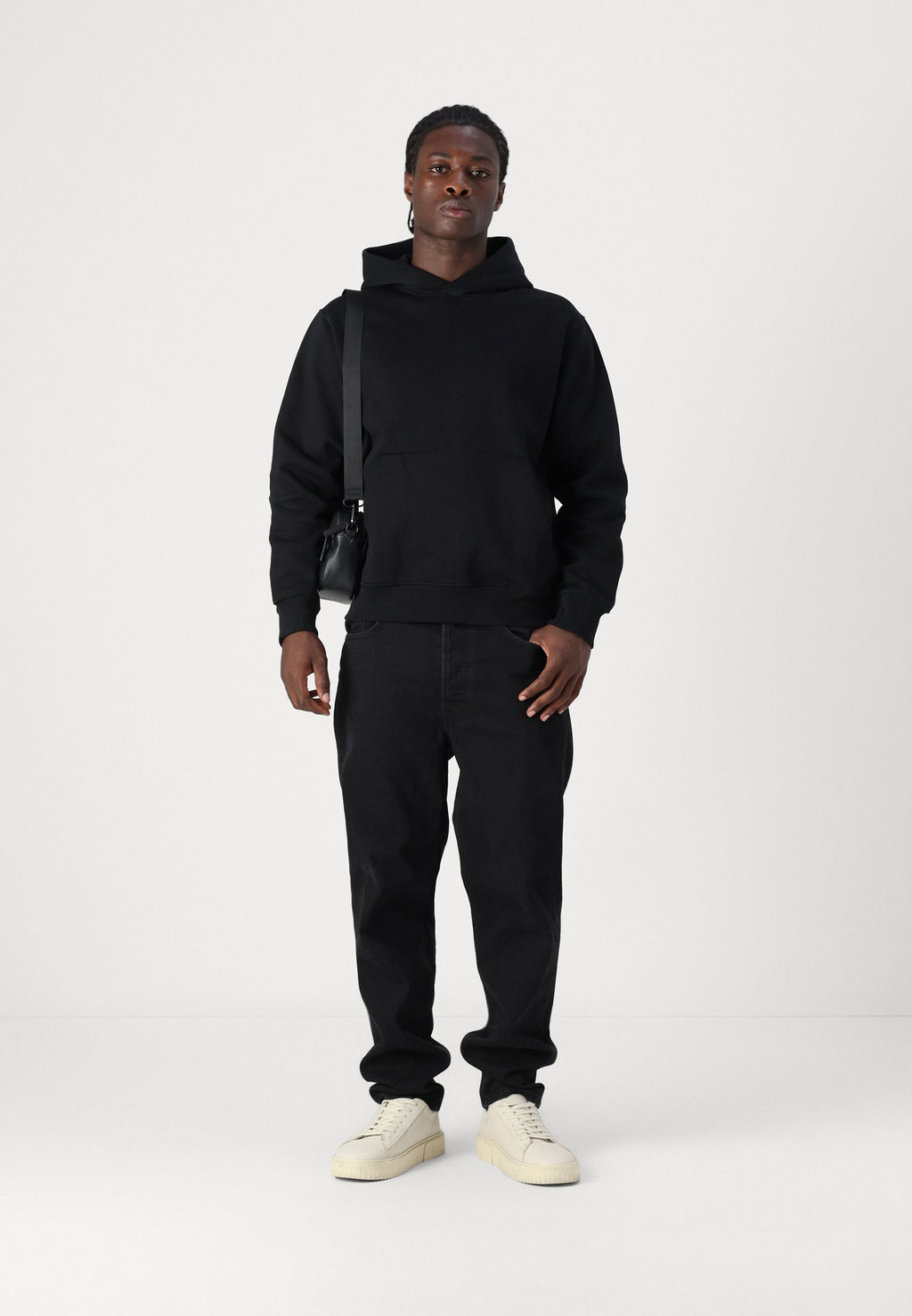 Plain - Hoodie - black