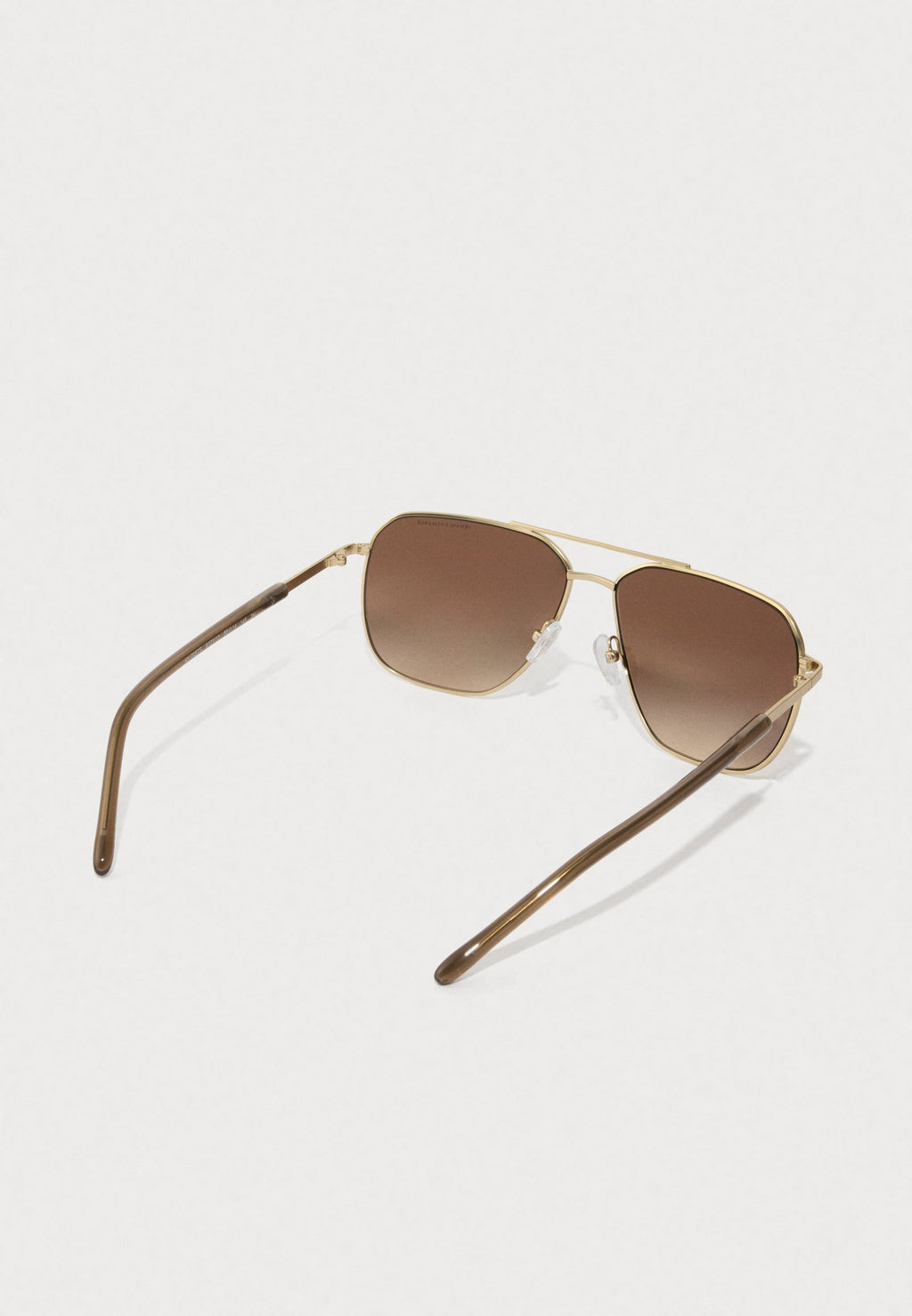 Sunglasses - matte pale gold-coloured/brown