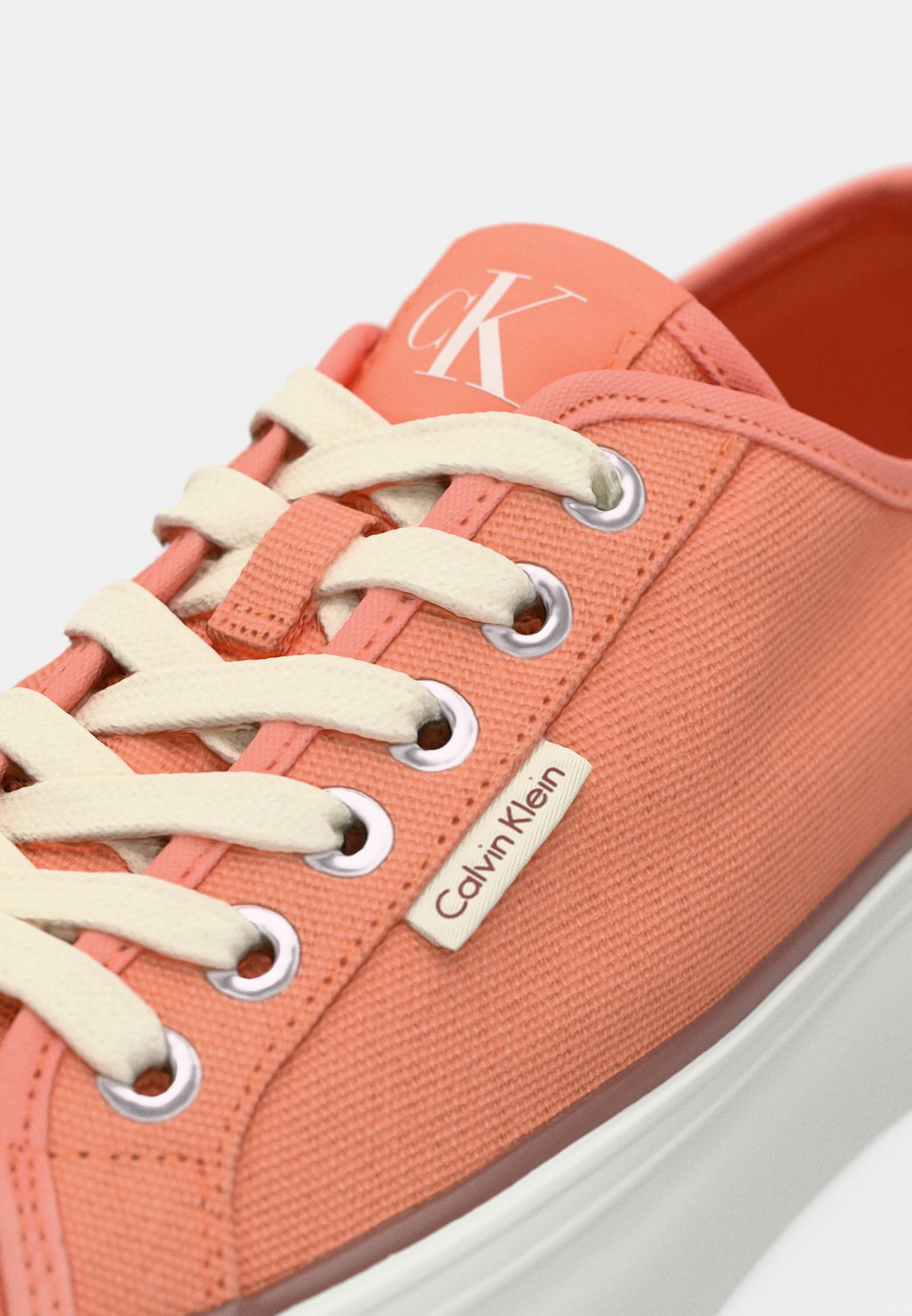 FLATFORM LOGO - Trainers - powder orange/cappuccino