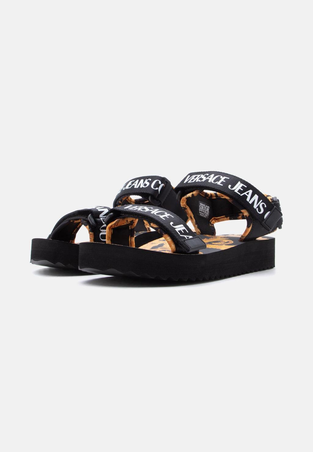 FONDO MIAMI - Sandals - black/gold-coloured