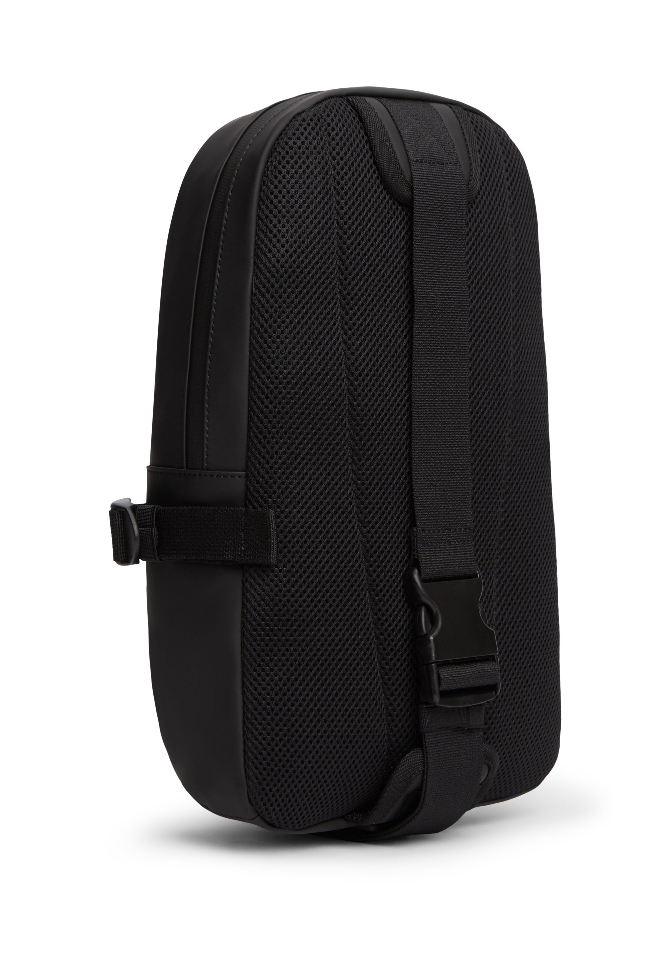 RUBBERISED LOGO CROSSBODY SLING BAG - Cross body bag - black