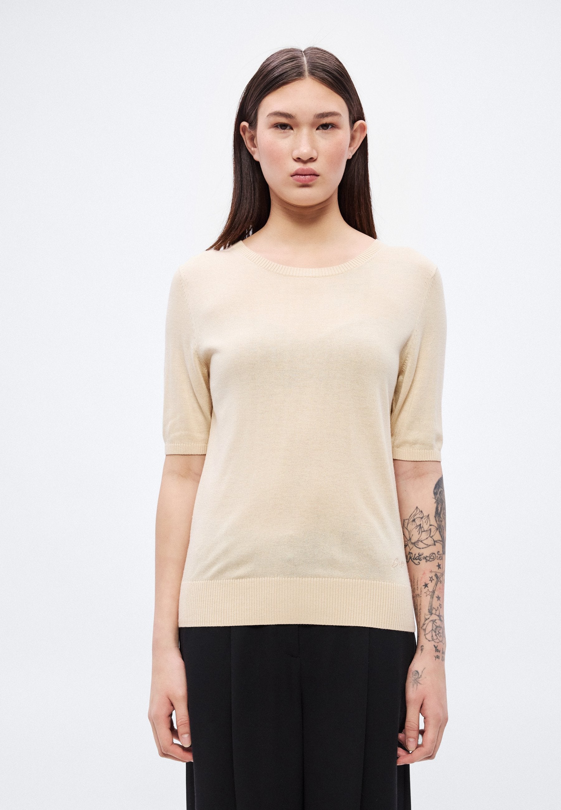 FIAFFU - Basic T-shirt - open beige