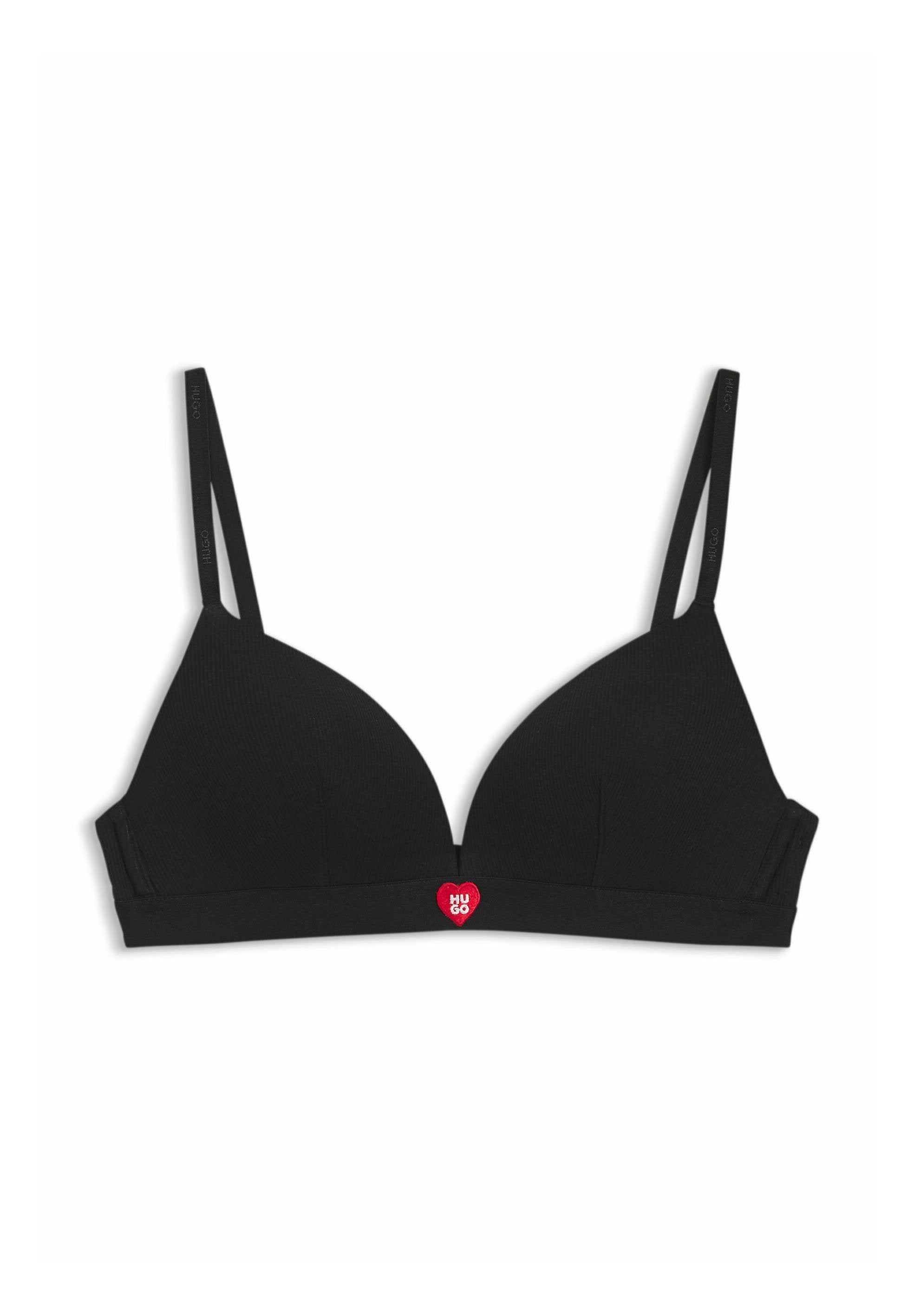 HUGO HUGO HEART TRIANGLE - Triangle bra - black one