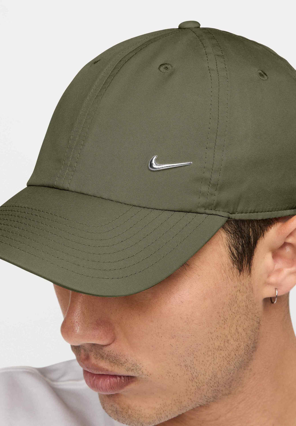 CLUB UNISEX - Casquette - olive moyenne argent métallisé