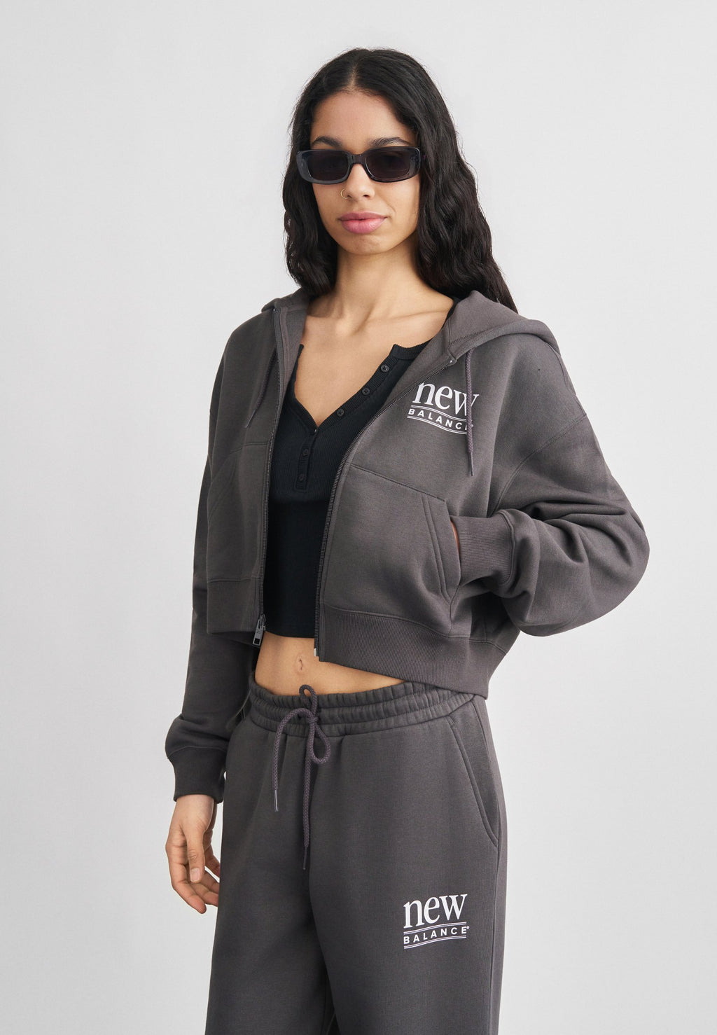 REIMAGINED - Sweat zippé - anthracite