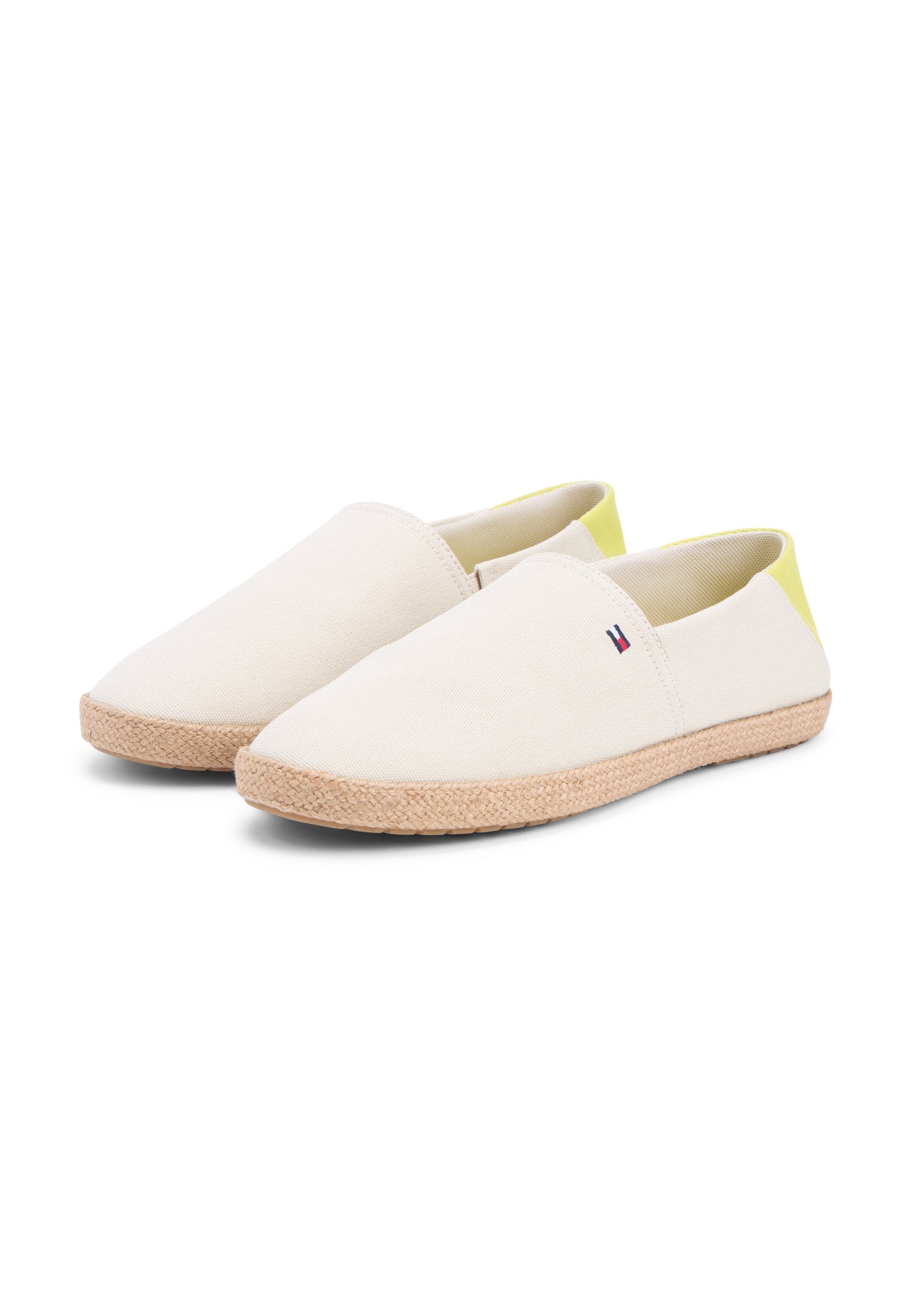 FLAG EMBROIDERY CANVAS ESPADRILLES - Espadrilles - classic beige