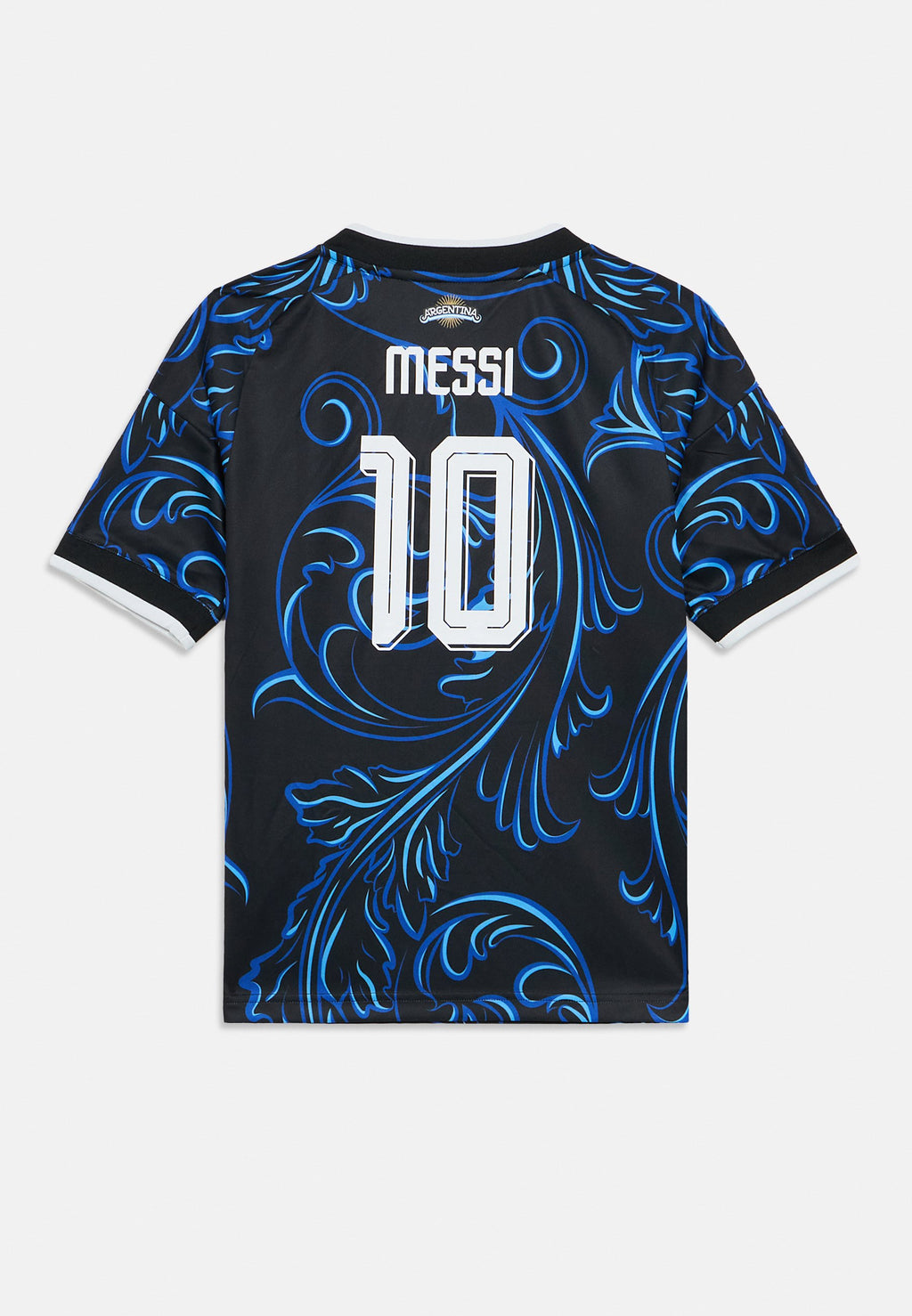 ARGENTINA AWAY KIDS MESSI UNISEX  - Sports T-shirt - black/lucid blue/blue burst