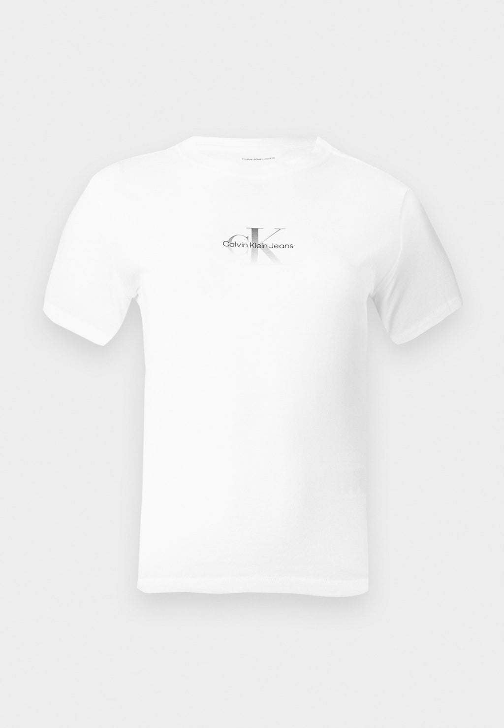 GRADIENT MONOLOGO SLIM TEE - Basic T-shirt - bright white