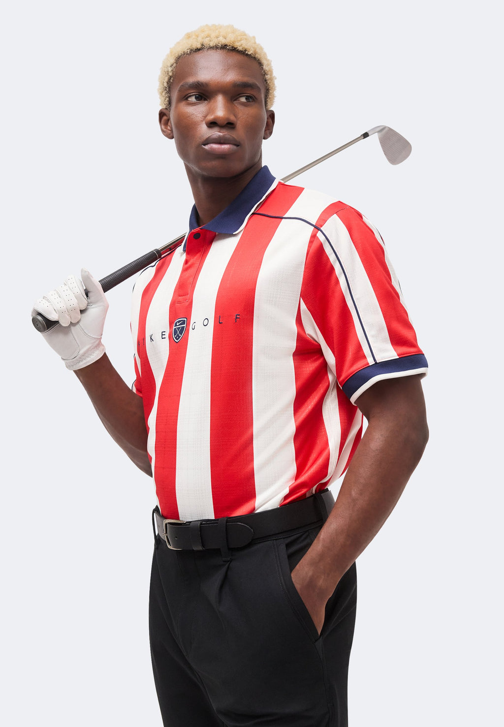 FAIRWAY FRESH POLO LOOSE - Polo - rouge université/bleu marine