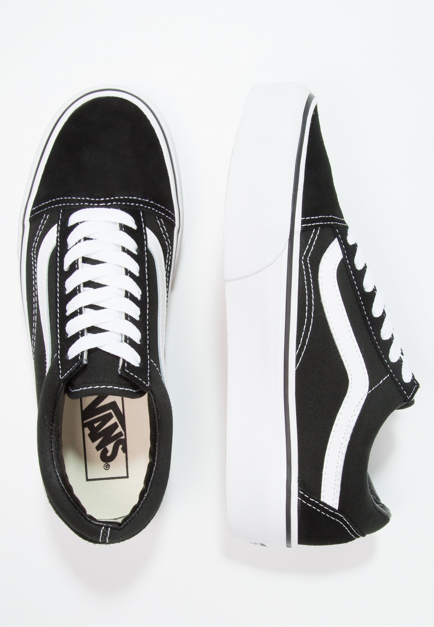 UA OLD SKOOL PLATFORM - Trainers - black/white