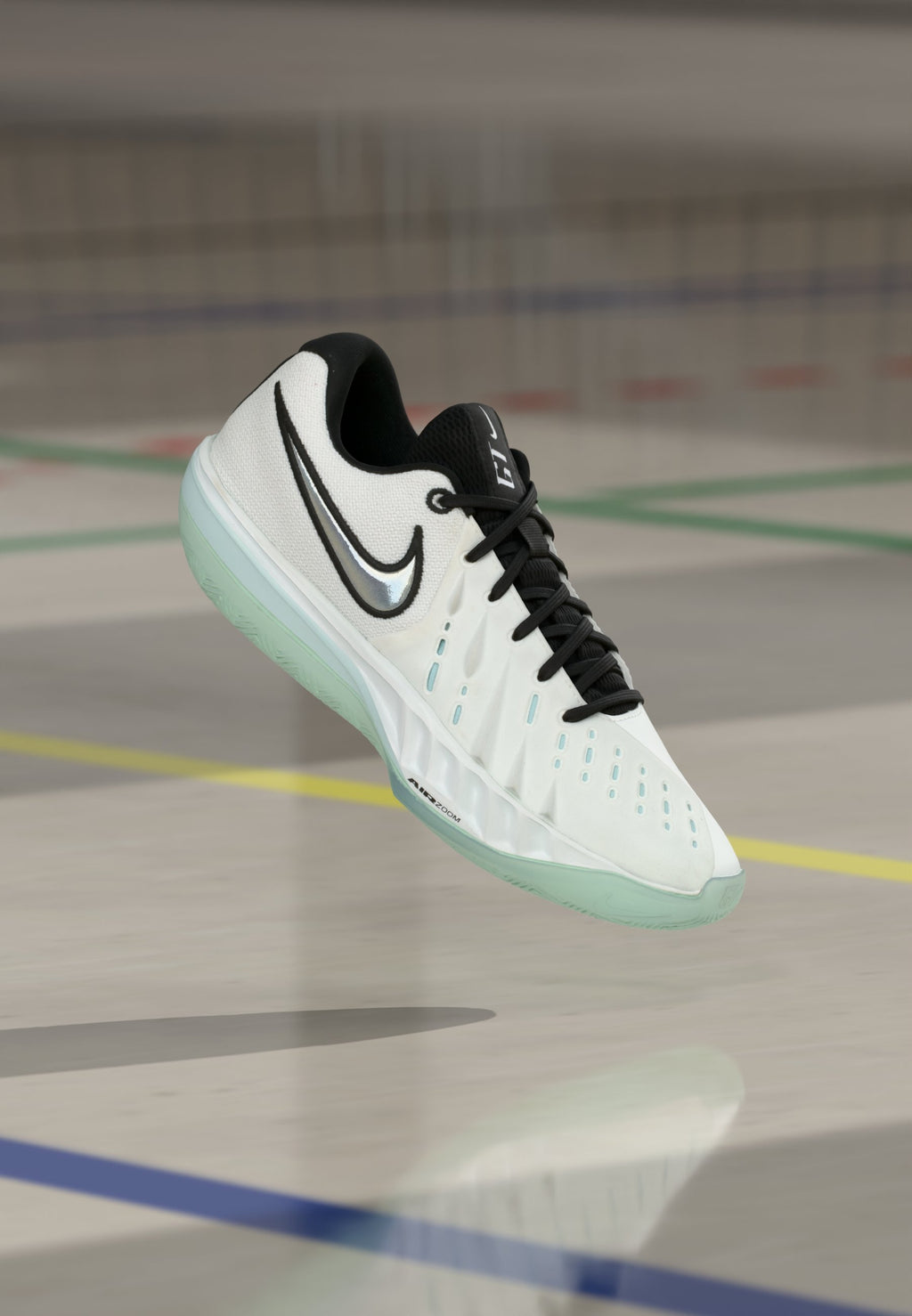 AIR ZOOM GT CUT ACADEMY UNISEX - Basketball shoes - white/black/glacier blue/summit white