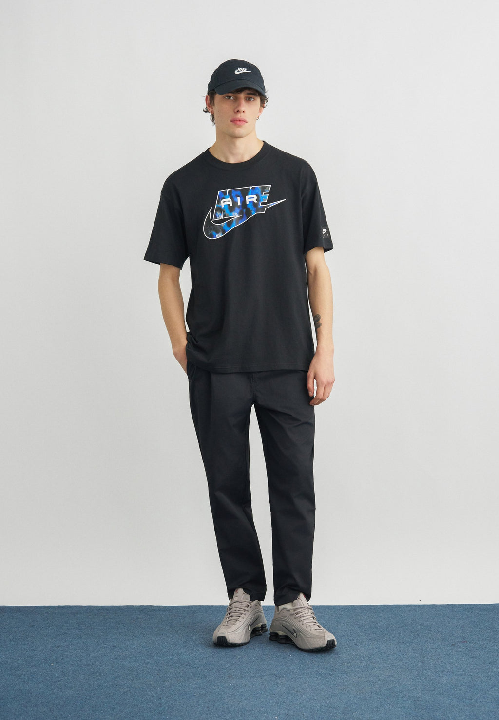 TEE AIR - Print T-shirt - black