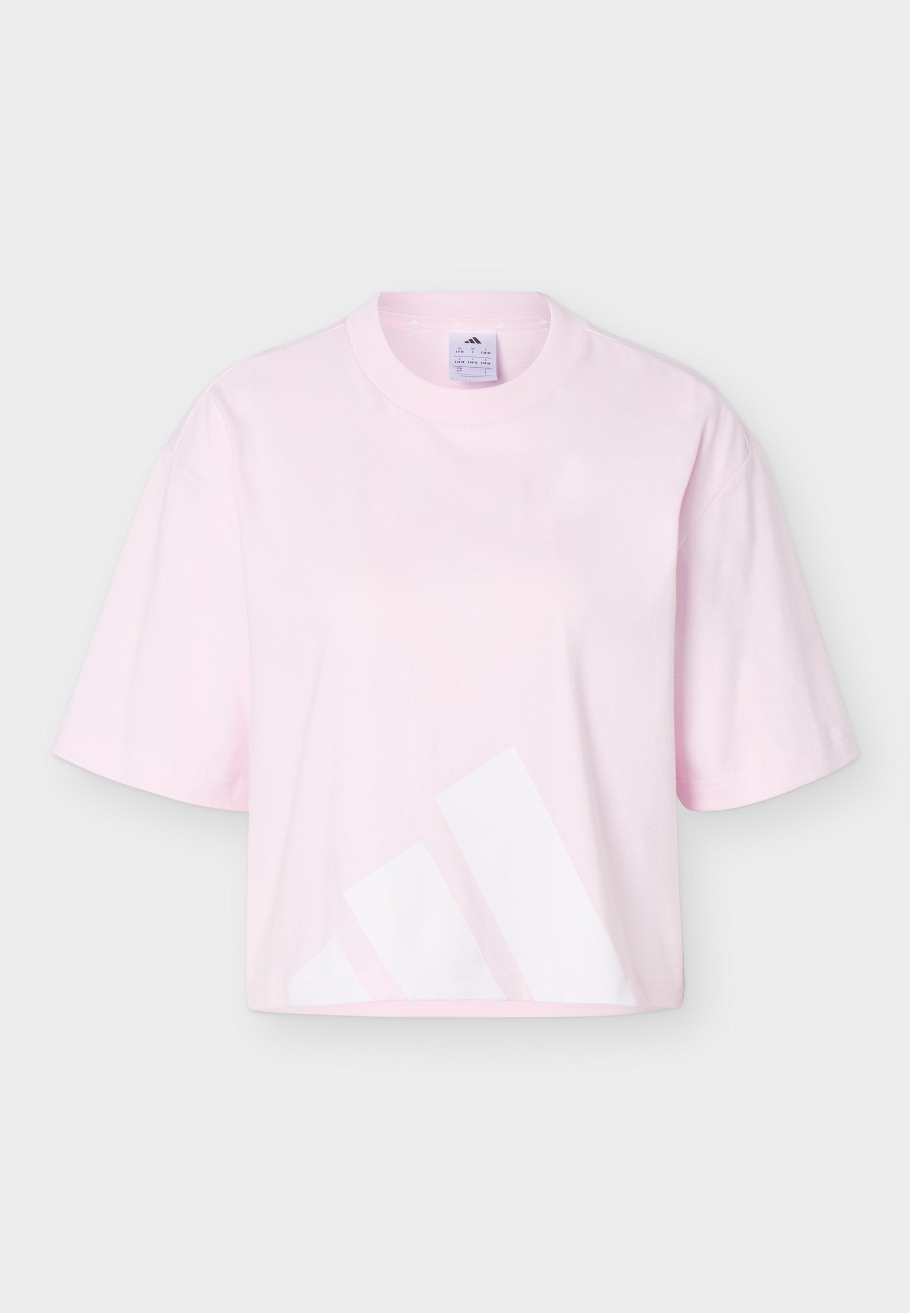 ESSENTIALS BIG LOGO BOYFRIEND - T-shirt imprimé - rose clair/blanc