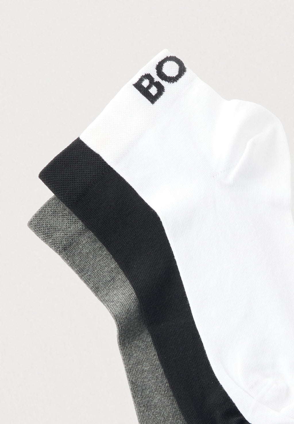 LOGO 3 PACK - Sneaker socks - weiß/beigem/schwarz