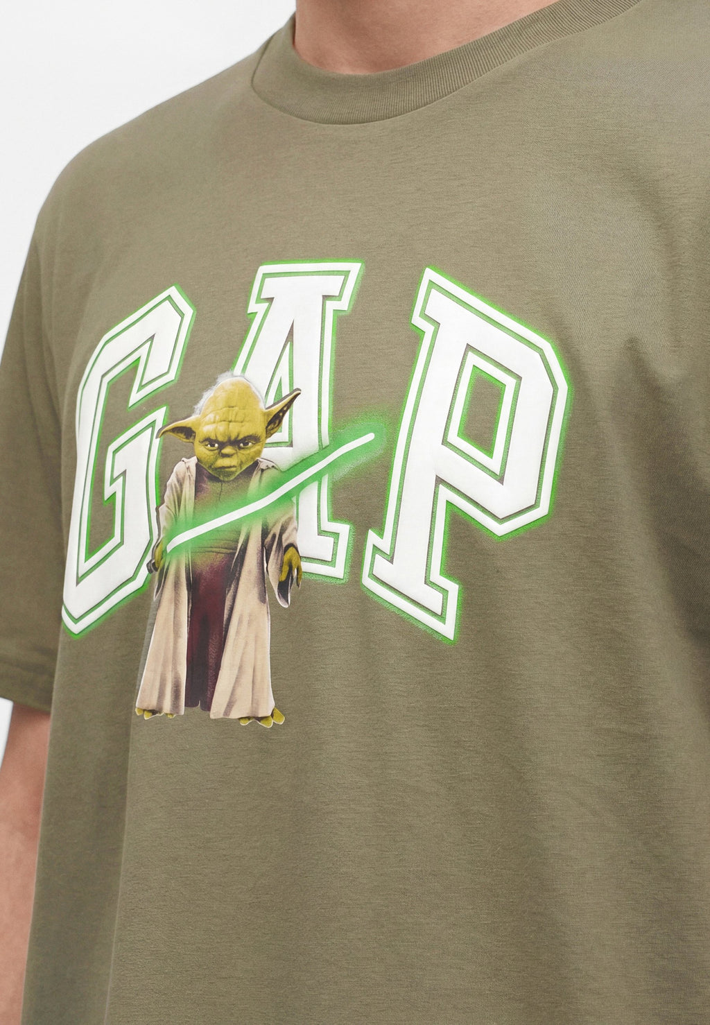 YODA TEE - Print T-shirt - mesculen green