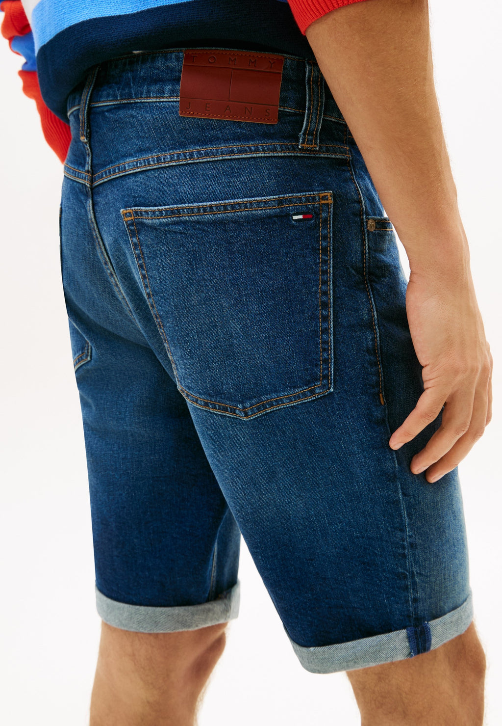 RONNIE FADED SLIM DENIM ŞORT - Kot şort - koyu kot