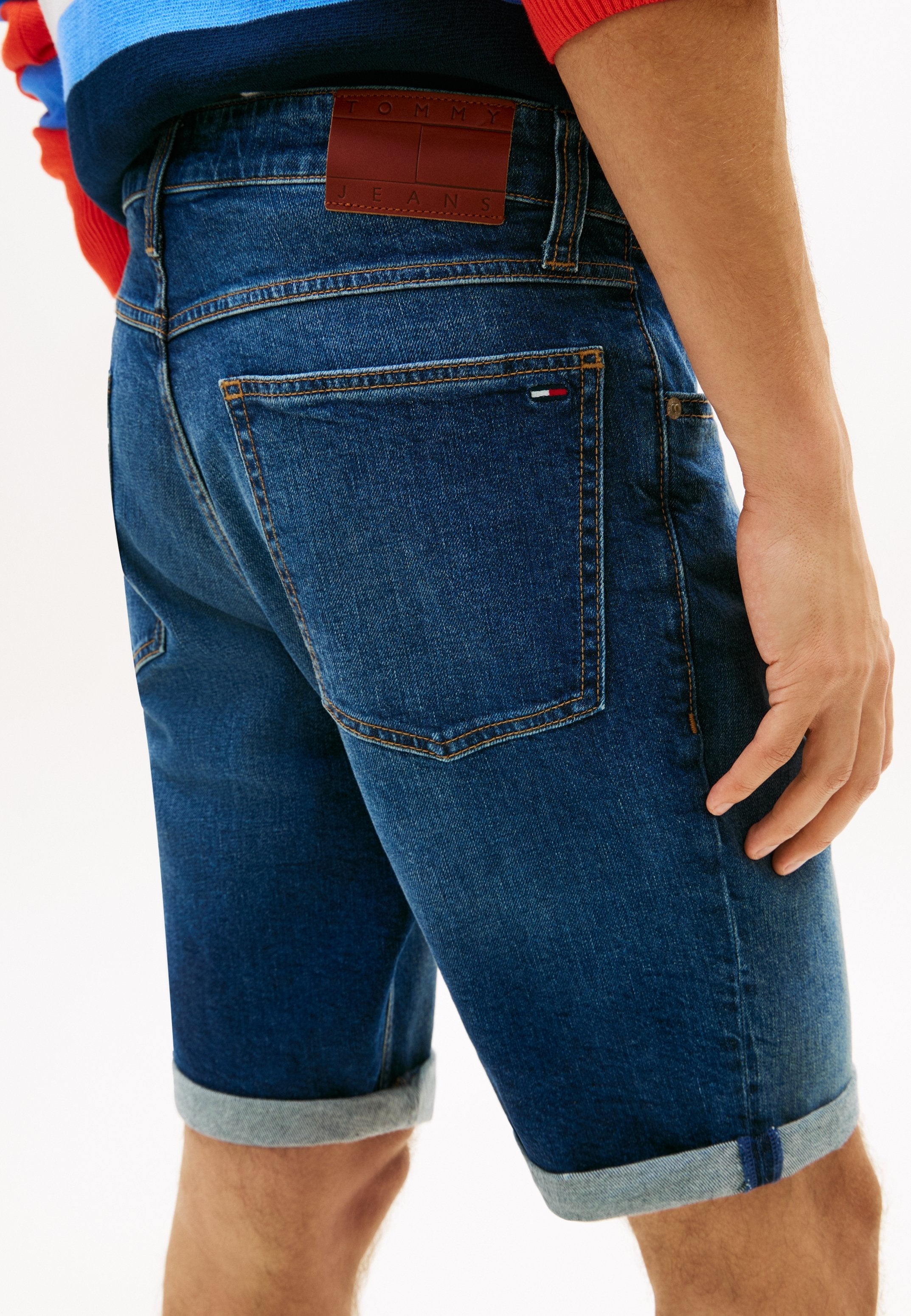 RONNIE FADED SLIM DENIM ŞORT - Kot şort - koyu kot