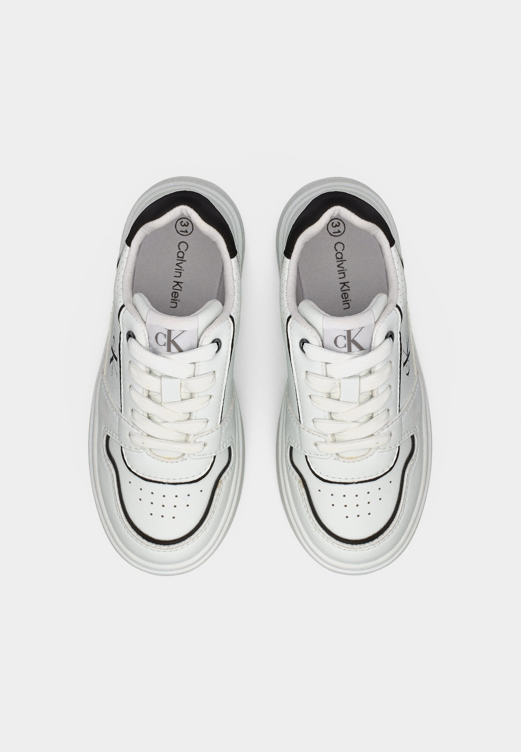 MANHATTAN UNISEX - Trainers - white/black