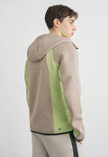 M NK TECH FLC PRO WR FZ JACKET - Sweat zippé - cream/liquid lime/black