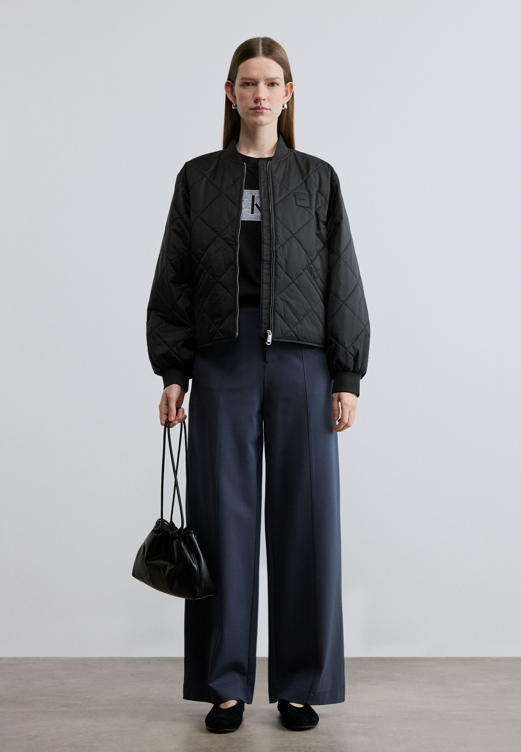 LIGHTWEIGHT QUILTED  - Light jacket - black