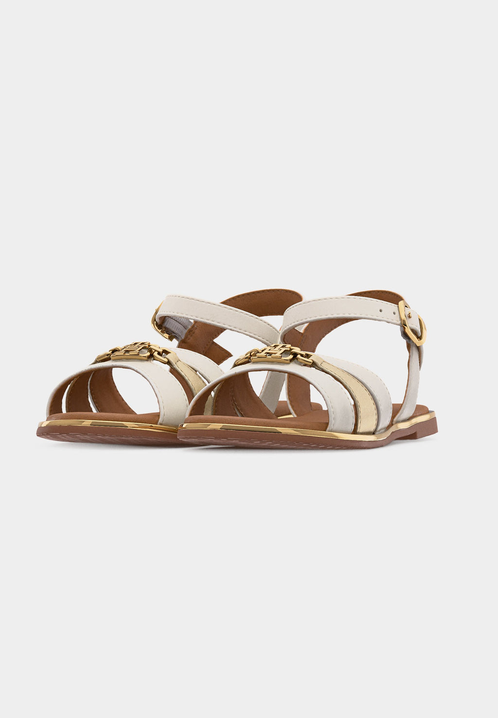 MARY - Sandals - white/platinum-coloured