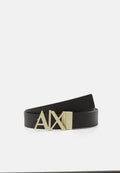 REVERSIBLE PLATE UNISEX - Belt - black/blu navy