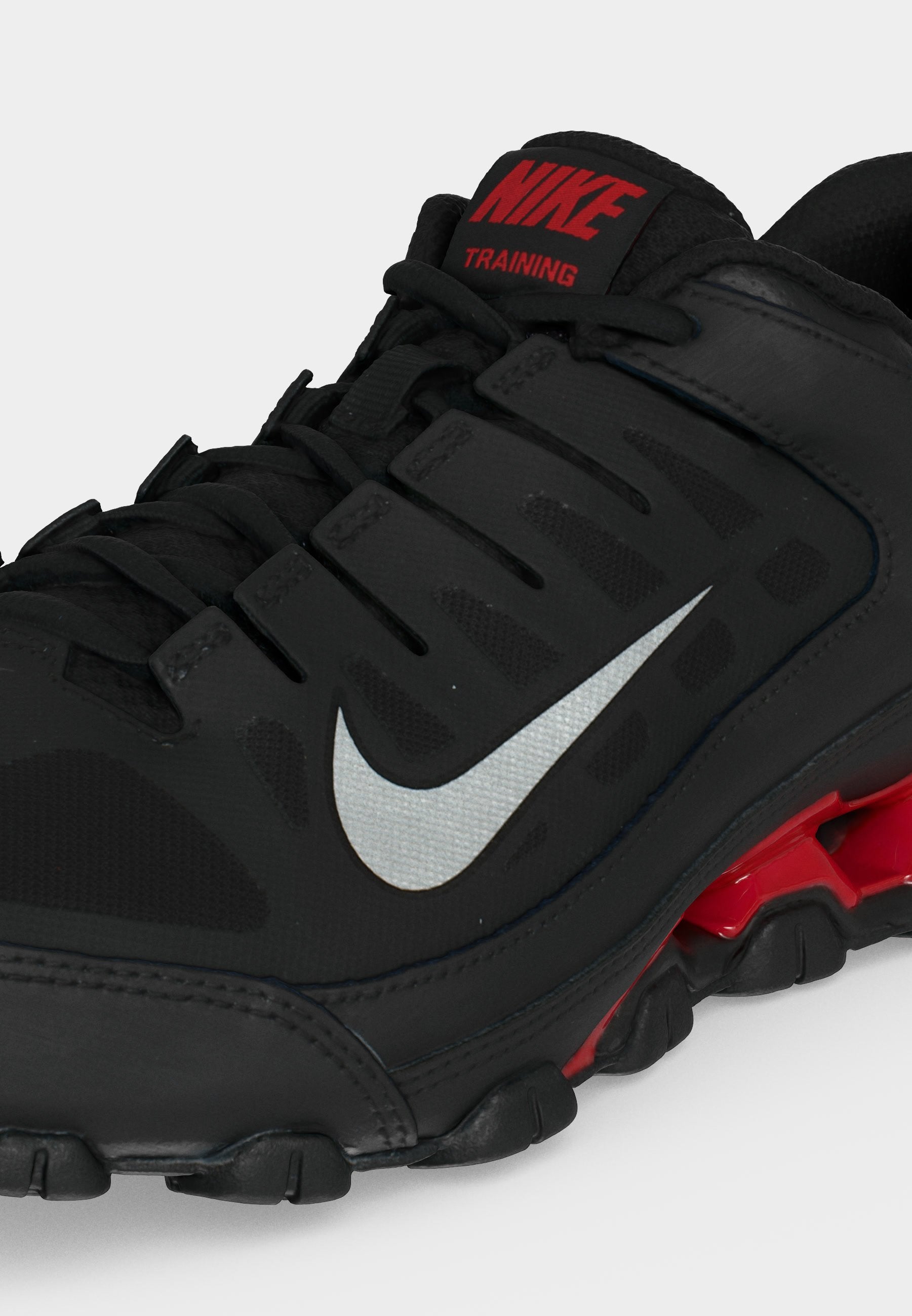 REAX 8 - Chaussures d'entraînement - noir/argent métallisé/rouge université