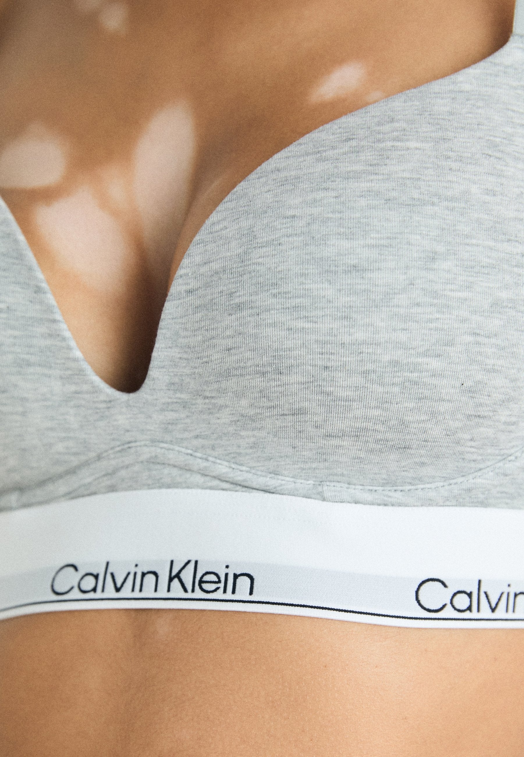 PLUNGE ICON - Push-up bra - grey heather