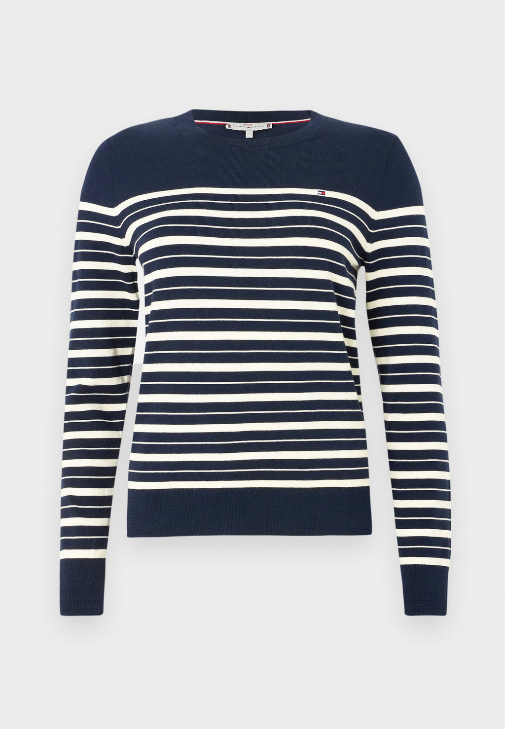 PULL RAS-DU-COU EN JERSEY - Pull - marine foncé/calico
