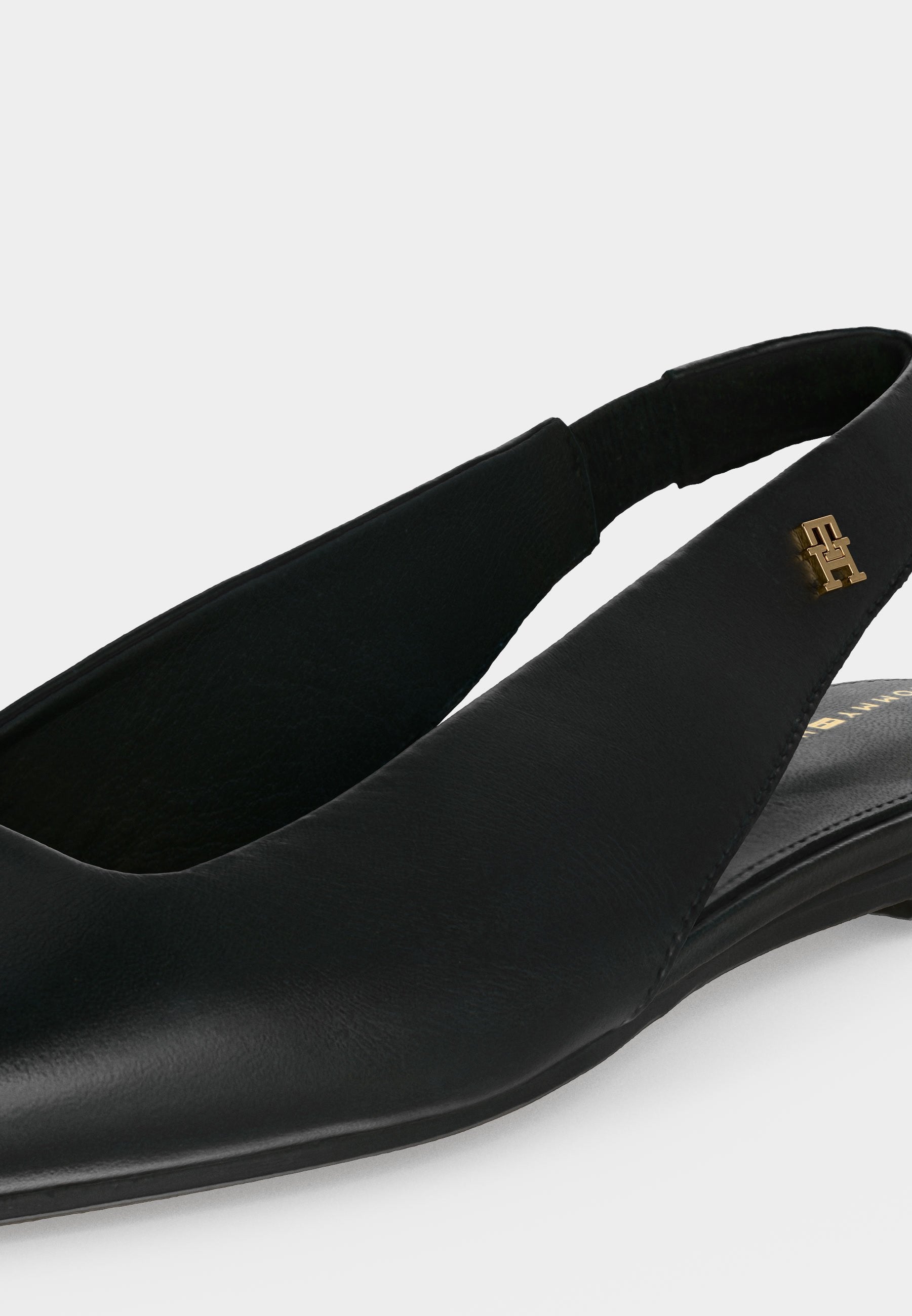 Slingback babetler - siyah