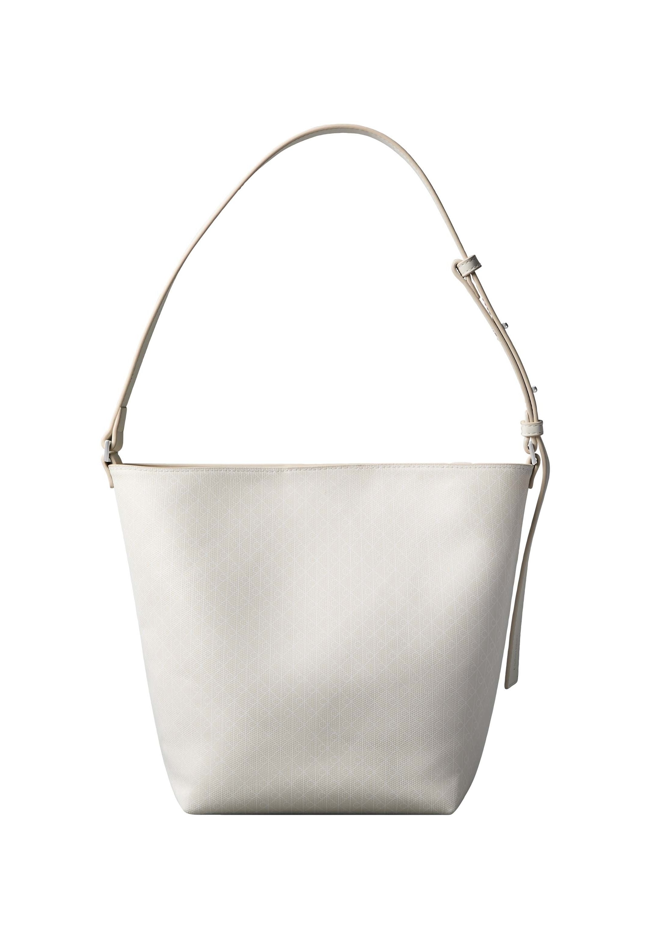 EMBLEM MEDIUM BUCKET - Handbag - white