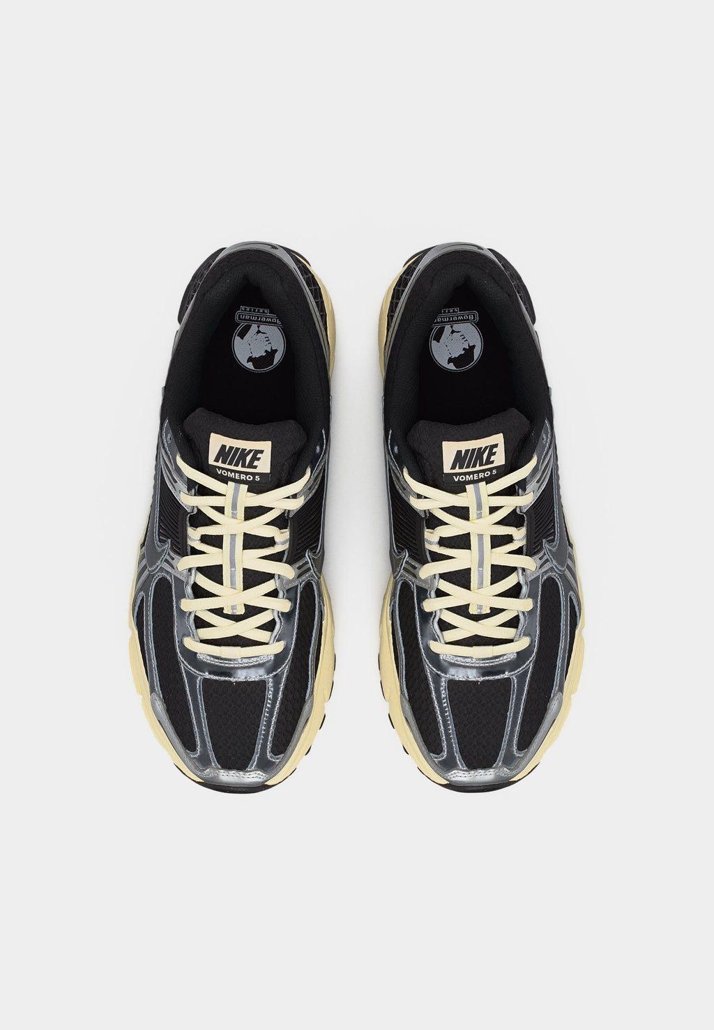 ZOOM VOMERO 5 SE - Trainers - black/metallic silver-coloured/coconut milk/white