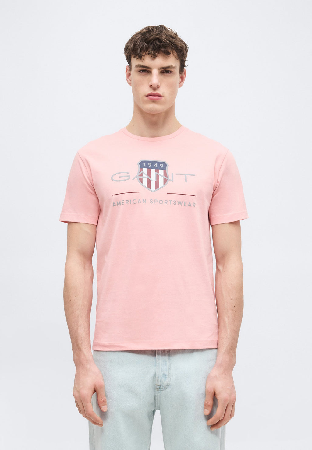 REG ARCHIVE SHIELD SS T-SHIRT - Print T-shirt - bubbelgum pink
