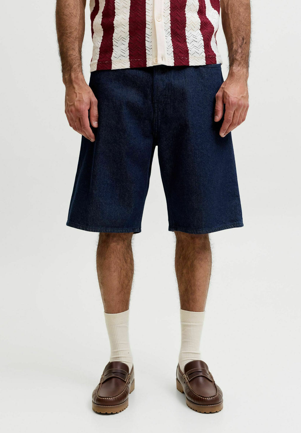 BAGGY FIT SHORTS COMFORT FIT BAGGY FIT SHORTS - Denim shorts - blue denim