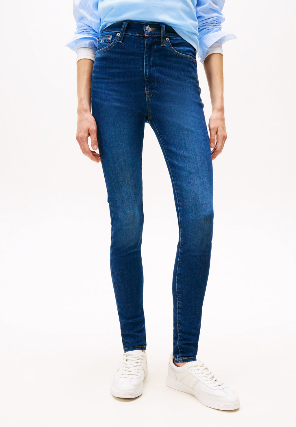 SYLVIA HGH SKN - Jean Skinny Fit - denim foncé