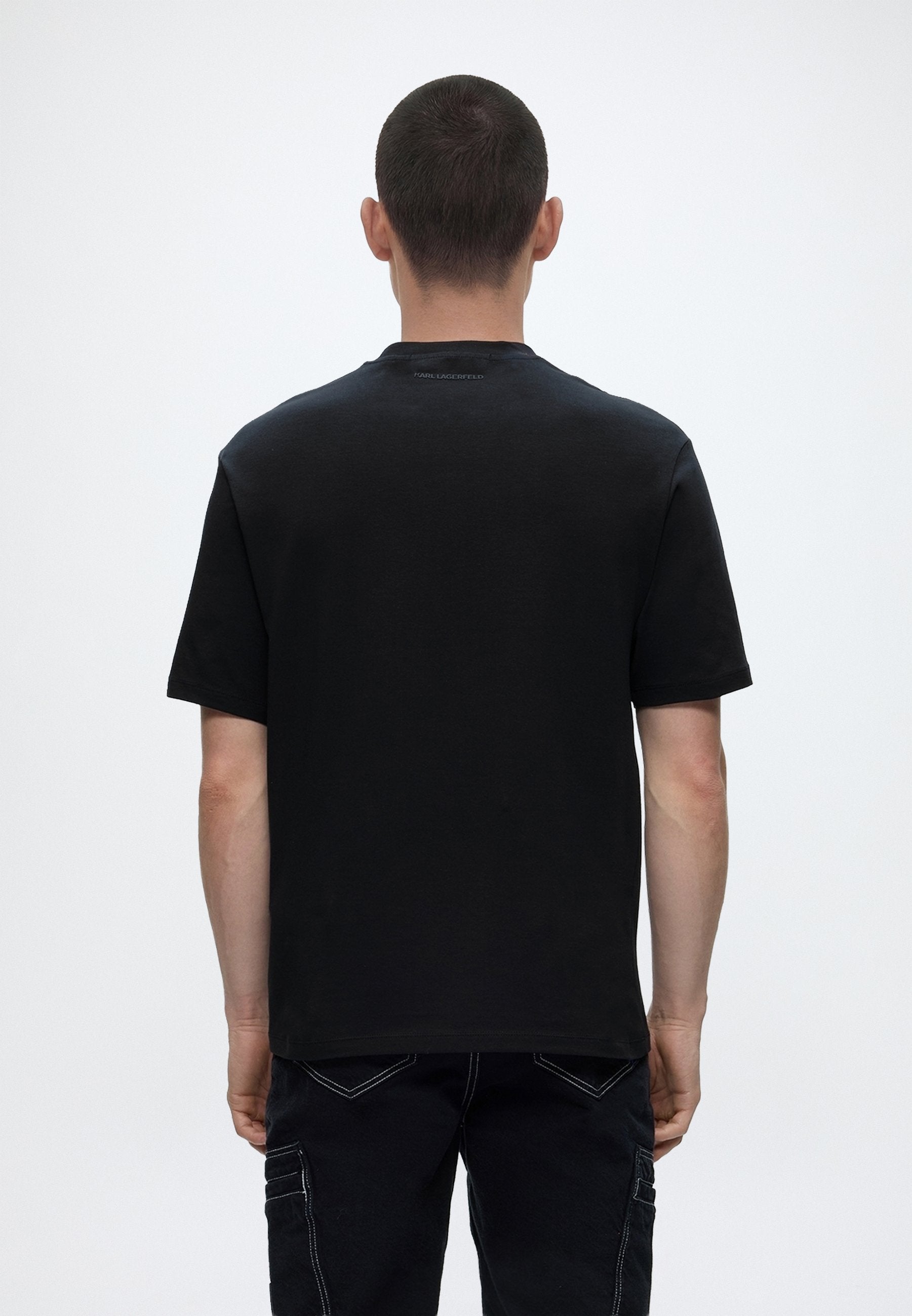Print T-shirt - midnight blue