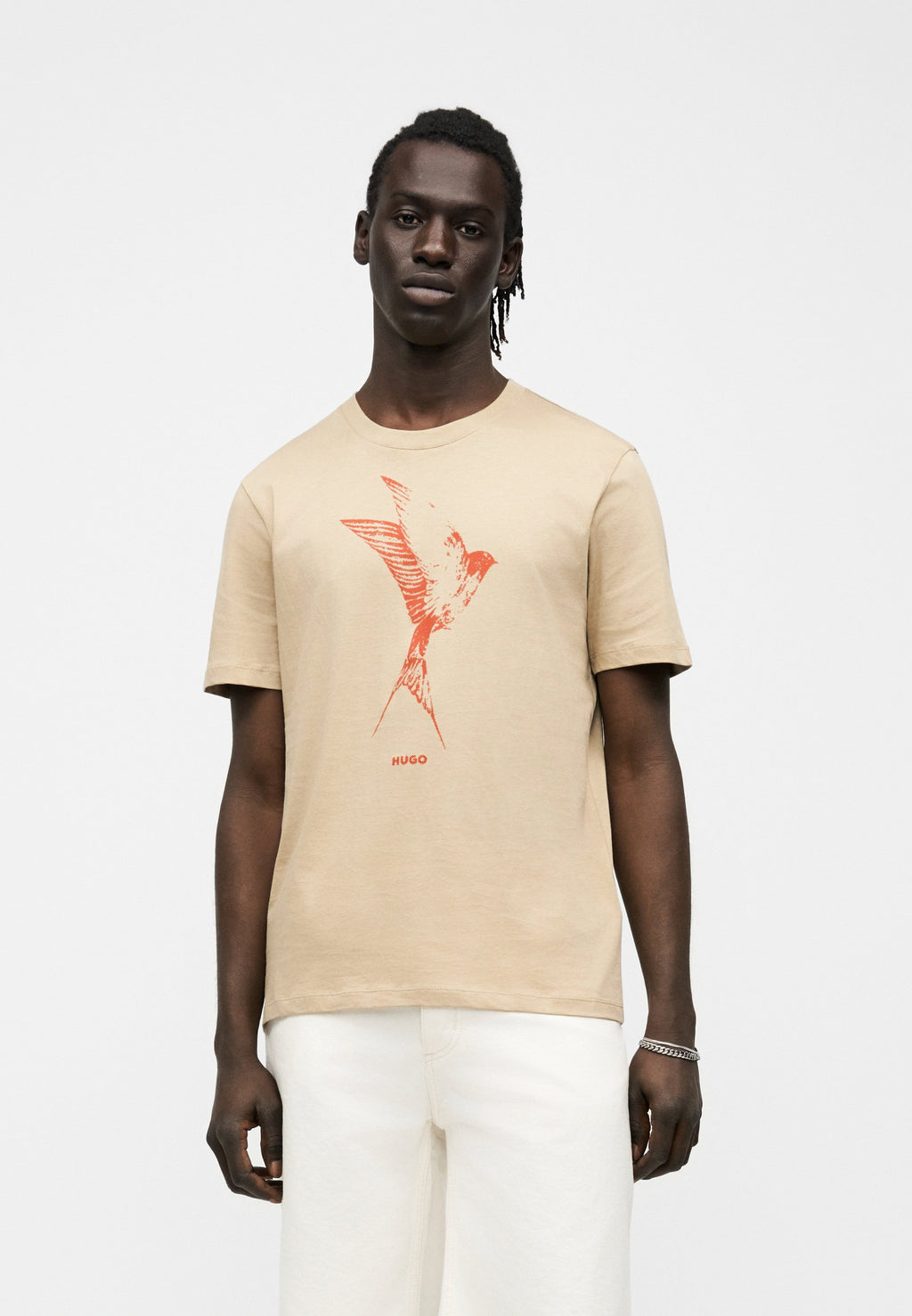 T-shirt imprimé - beige moyen