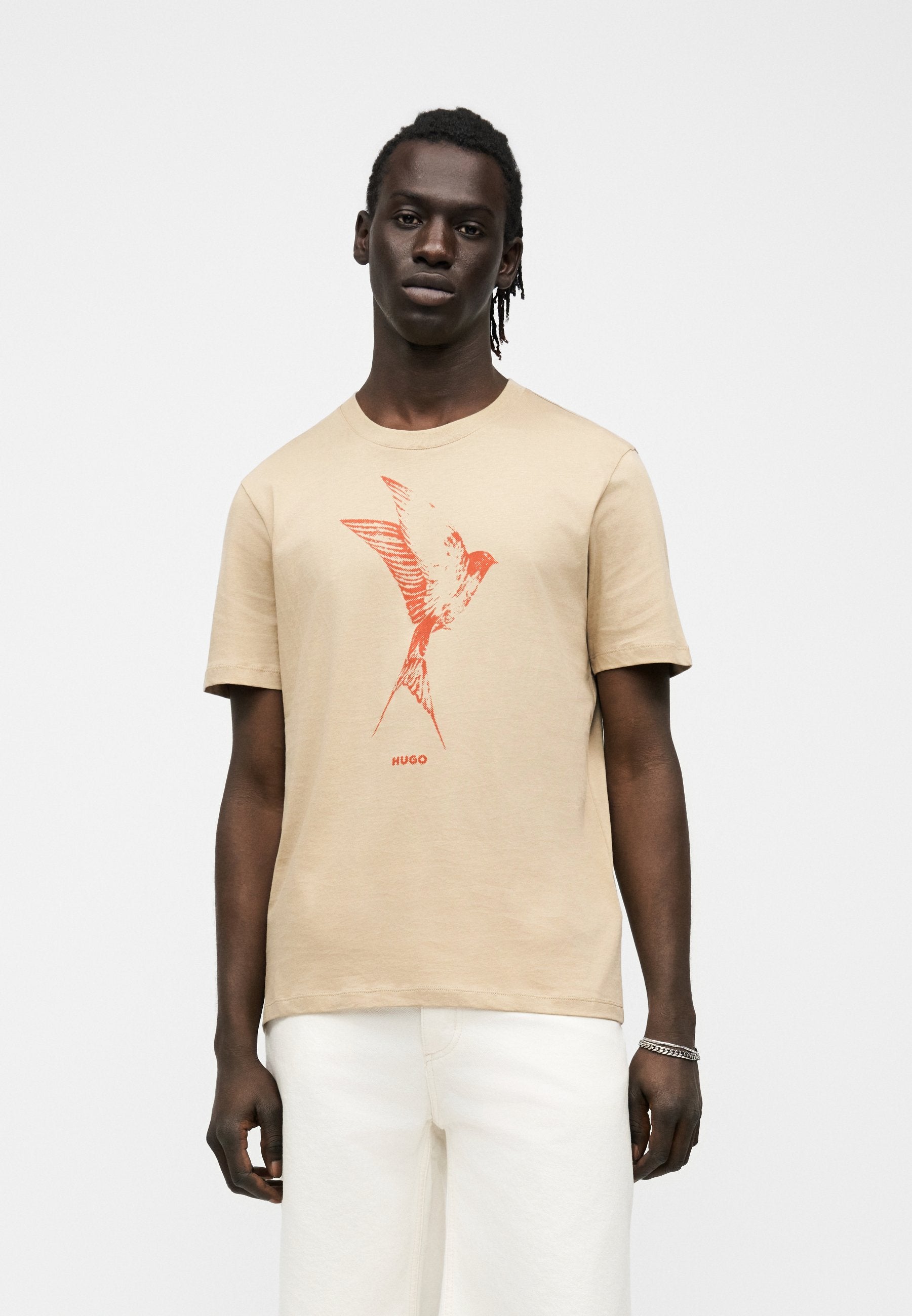 T-shirt imprimé - beige moyen