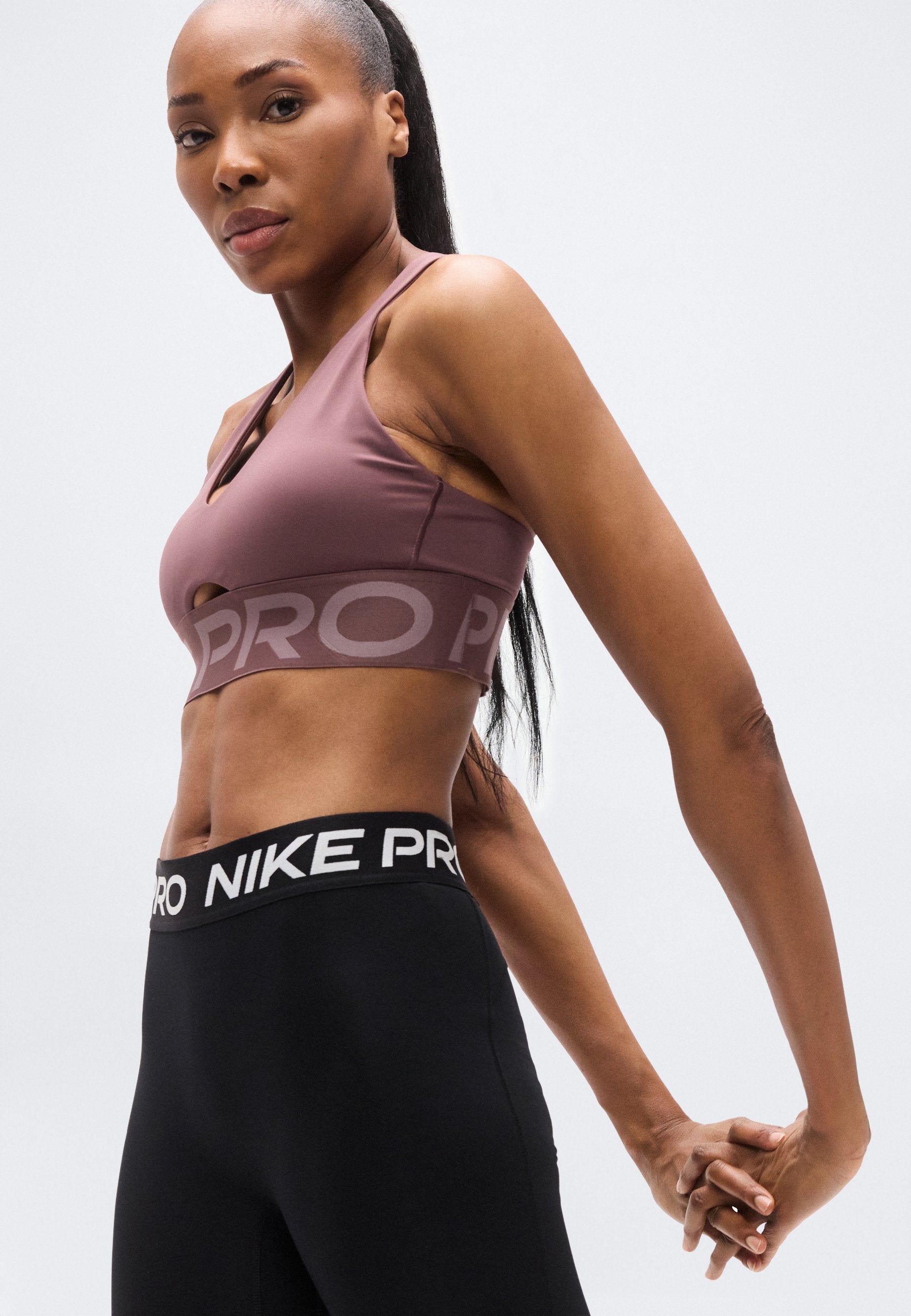 SCULPT BRA - Medium support sports bra - tattoo/taupe grey/white
