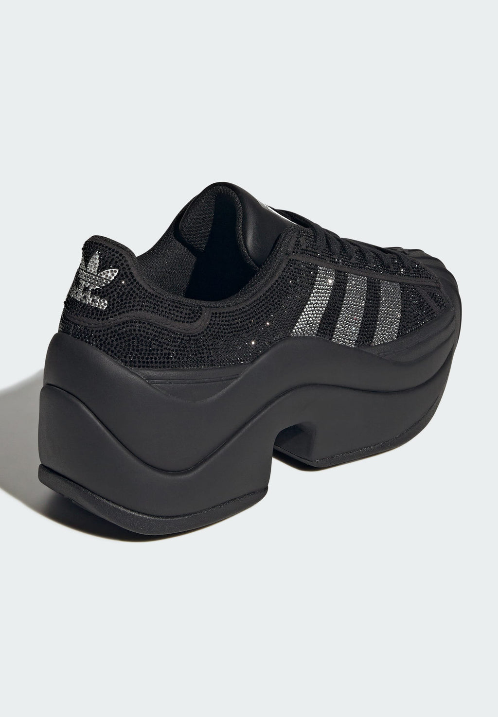 SUPERSTAR BOLD RHINESTONE - Trainers - core black/silver met/ftwr white