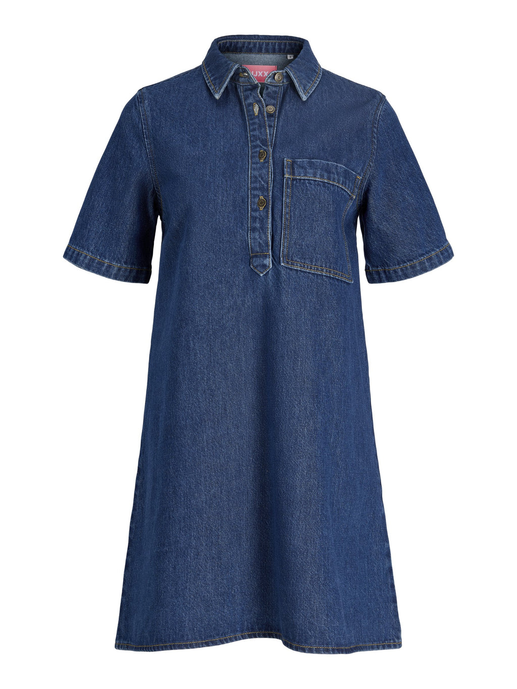 JXAMARA SILLE SS SHORT DRESS DNM SN - Denim dress - medium blue denim