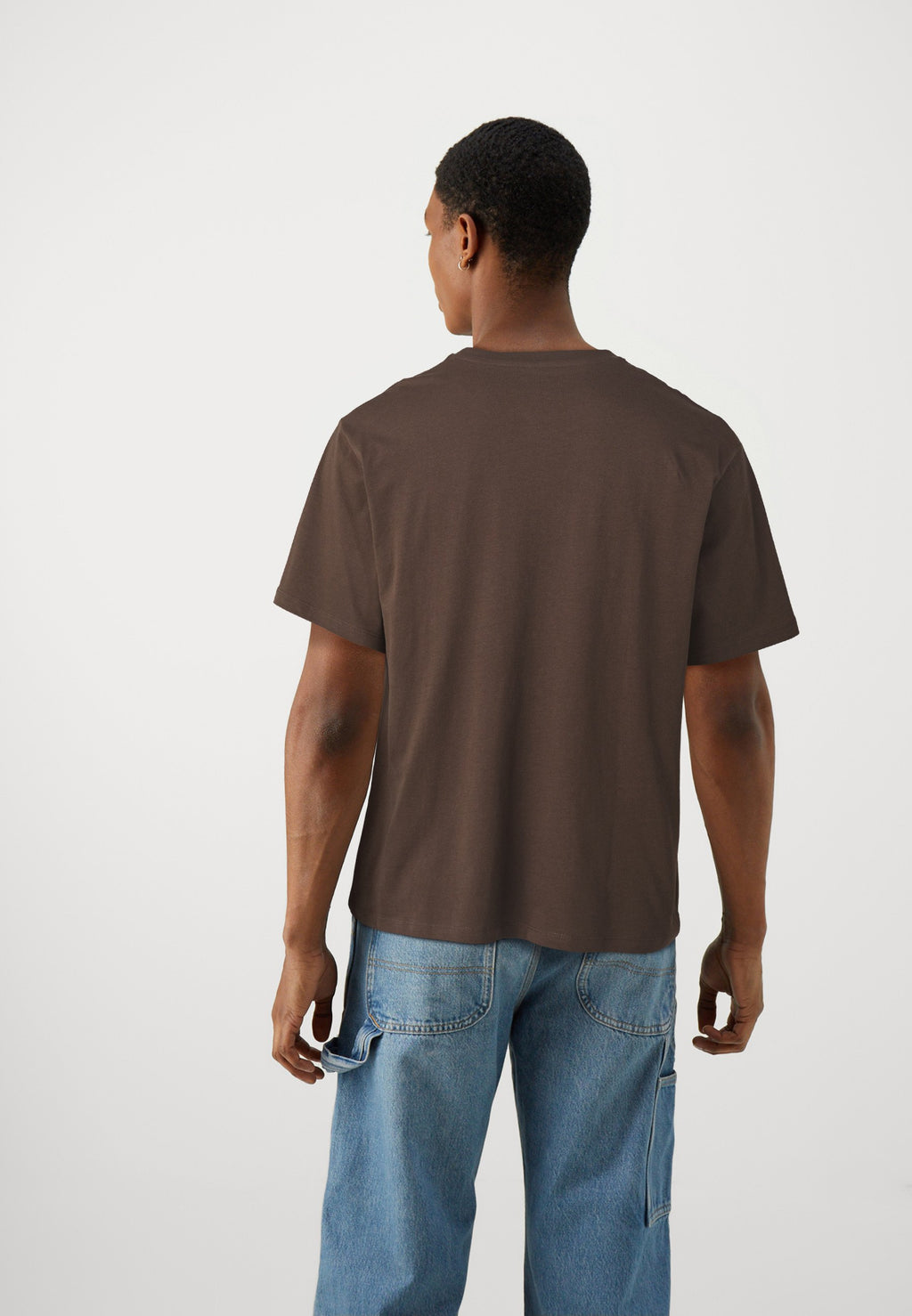 JJWOLFIE 5 PACK - Print T-shirt - chocolate brown /white/moonbeam/black