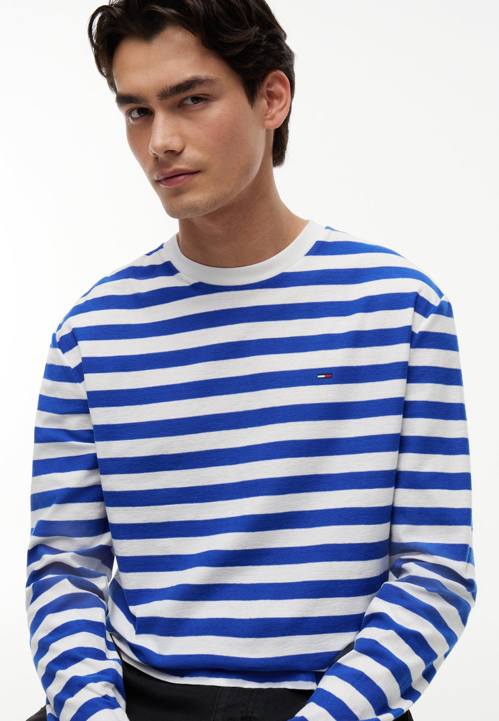 Long sleeved top - providence blue stripe