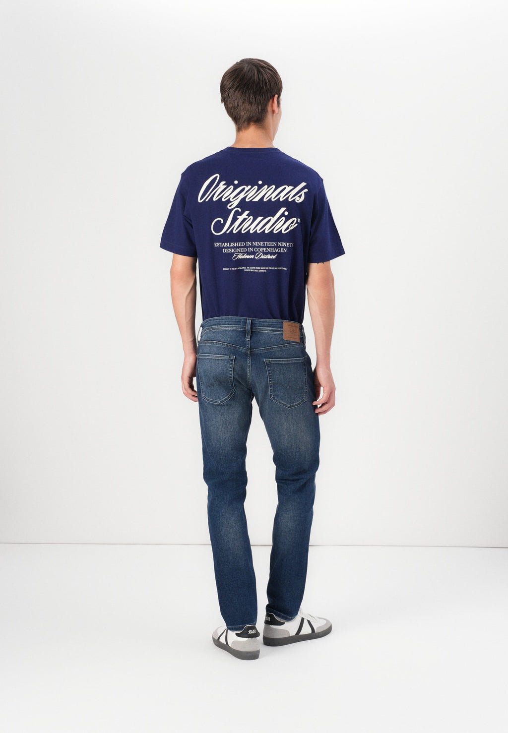Slim fit JJIGLENN JJORIGINAL CB 820 NOOS - Relaxed fit jeans - blue denim