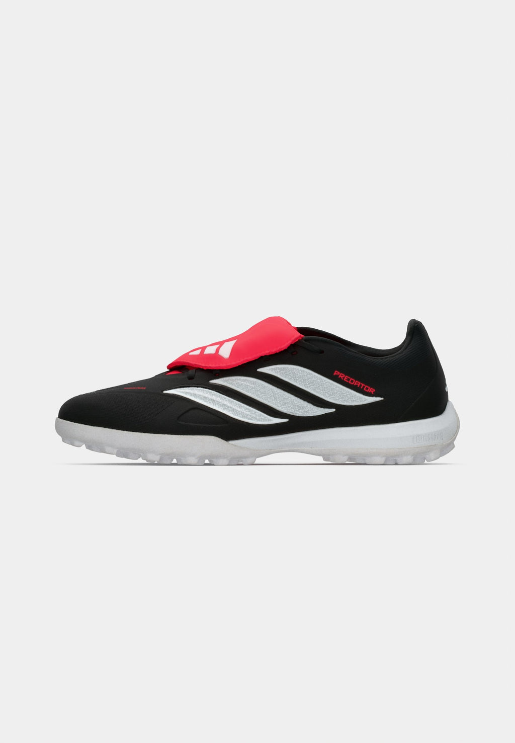PREDATOR LEAGUE FOLD-OVER TONGUE - Turf football boots - core black/footwear white/lucid red