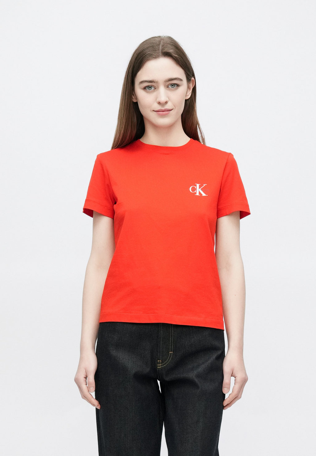 MONOLOGO TEE 2 PACK - Basic T-shirt - red/brilliant white